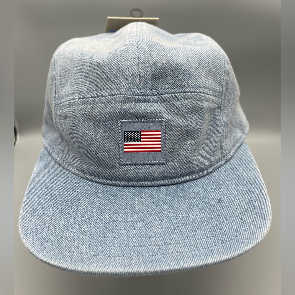 Team USA Olympics Fly Denim 5 Panel Adjustable Hat NIKE Blue M/ L FZ6304-493 NEW